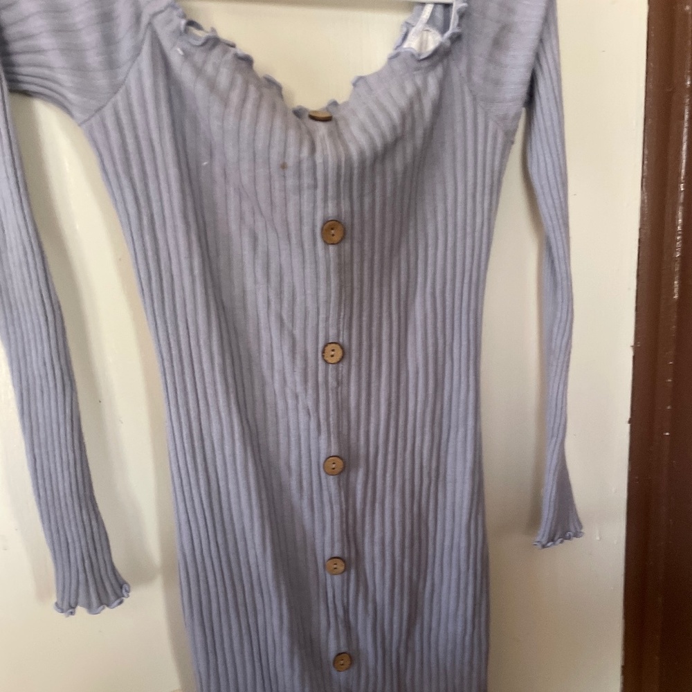Long blue dress